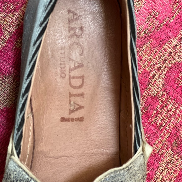 Italian light blue leather shoes sz 39 Arcadia brand - Picture 4 of 5